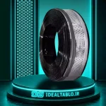 لبه چنلیوم مشکی براق 9 سانت پانچ دایره ویواتک