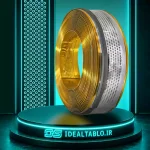 لبه چنلیوم طلایی براق 9 سانت پانچ دایره ویواتک