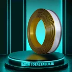 لبه چنلیوم طلایی آینه 9سانت ساده ویواتک