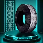 لبه چنلیوم مشکی آینه 9 سانت پانچ سوپرساید ویواتک
