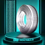 لبه چنلیوم سفید آینه 9سانت پانچ سوپرساید ویواتک