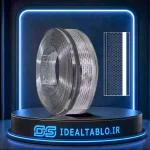 لبه چنلیوم نقره ای آینه 9 سانت پانچ دایره لوکس