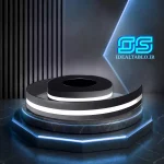 لبه سوئدی مکس 7 سانت مشکی خط سفید