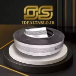 لبه سوئدی نقره ای آینه  7 سانت پانچ دایره