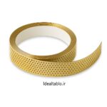 لبه سوئدی طلایی 7 سانت آینه ضخامت 0.6 پانچ دایره