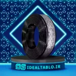 لبه چنلیوم مشکی براق 9 سانت پانچ مشبک دایان