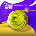 لاسوگاسی خورشیدی زرد 4.5 سانت پایه دار 35*28