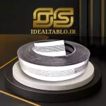 لبه سوئدی سفید آینه 7 سانت پانچ دایره